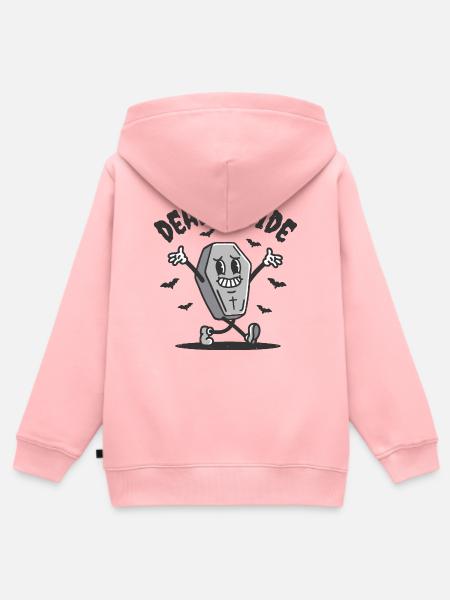 Tot im lustigen Sarg - Kinder Premium Organic Zip Hoodie - Rosa