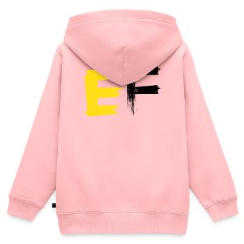 Colorful Dream Animal Abstract Design - Kids Premium Organic Zip-up Hoodie - rose - Back - AI Model Kid Female (0cm)