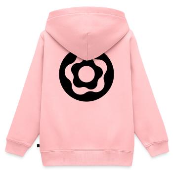 DONUT - Kinder Premium Organic Zip Hoodie - Rosa - Hinten - AI Model Kid Female (0cm)
