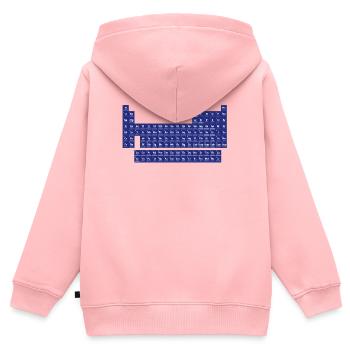 Das Periodensystem der Elemente - Kinder Premium Organic Zip Hoodie - Rosa - Hinten - AI Model Kid Female (0cm)