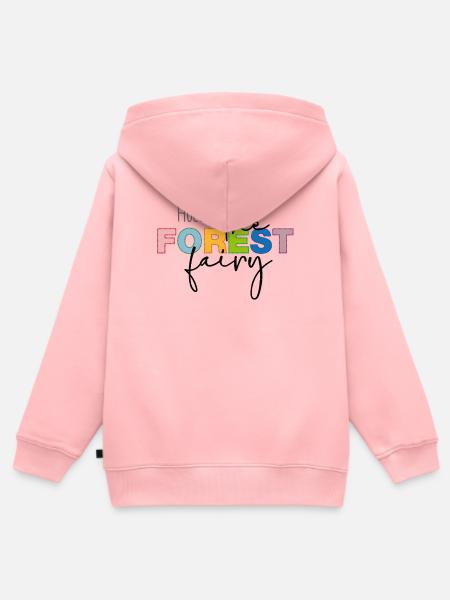 Holla the forest fairy - Kinder Premium Organic Zip Hoodie - Rosa