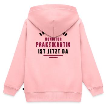 Praktikantin Konditorin Praktikum Konditorei - Kinder Premium Organic Zip Hoodie - Rosa - Hinten - AI Model Kid Female (0cm)