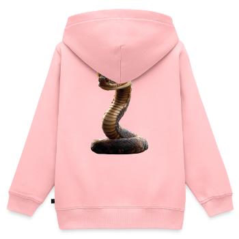 Schlange Python Kobra Klapperschlange Schlangen - Kinder Premium Organic Zip Hoodie - Rosa - Hinten - AI Model Kid Female (0cm)