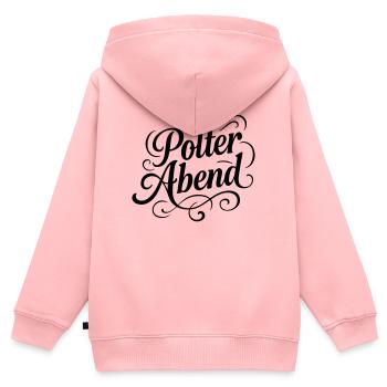 Polterabend Junggesellen - Kinder Premium Organic Zip Hoodie - Rosa - Hinten - AI Model Kid Female (0cm)