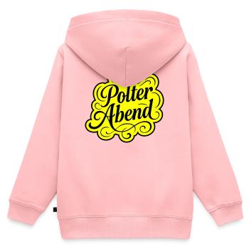 Polterabend Polterhochzeit - Kinder Premium Organic Zip Hoodie - Rosa - Hinten - AI Model Kid Female (0cm)