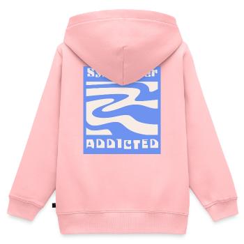 Synthesizer addicted Synth Modular - Kids Premium Organic Zip-up Hoodie - rose - Back - AI Model Kid Female (0cm)