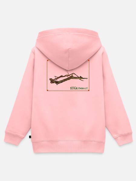 Echtes Stabinsekt T-Shirt - Kinder Premium Organic Zip Hoodie - Rosa