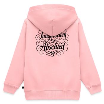 Junggesellenabschied - Kinder Premium Organic Zip Hoodie - Rosa - Hinten - AI Model Kid Female (0cm)