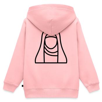 Muslim woman - Kids Premium Organic Zip-up Hoodie - rose - Back - AI Model Kid Female (0cm)