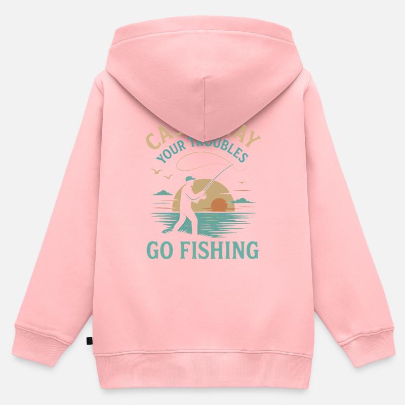 sudo apt-get install coffee - Sweat Premium à capuche zippé enfant bio - rose
