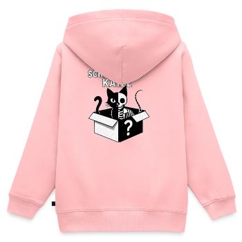 Schrödingers Katze Box-Design - Kinder Premium Organic Zip Hoodie - Rosa - Hinten - AI Model Kid Female (0cm)