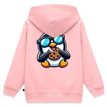 Süßer Pinguin Cookie Cartoon Nachtisch Naschen - Kinder Premium Organic Zip Hoodie - Rosa - Hinten - AI Model Kid Female (0cm)