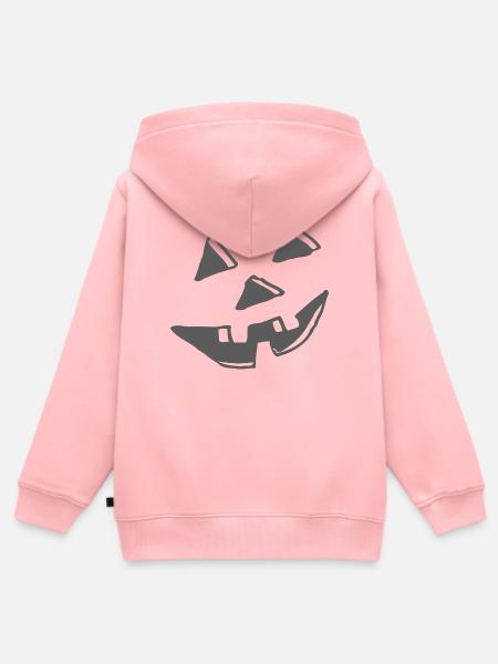 Halloween - Kinder Premium Organic Zip Hoodie - Rosa