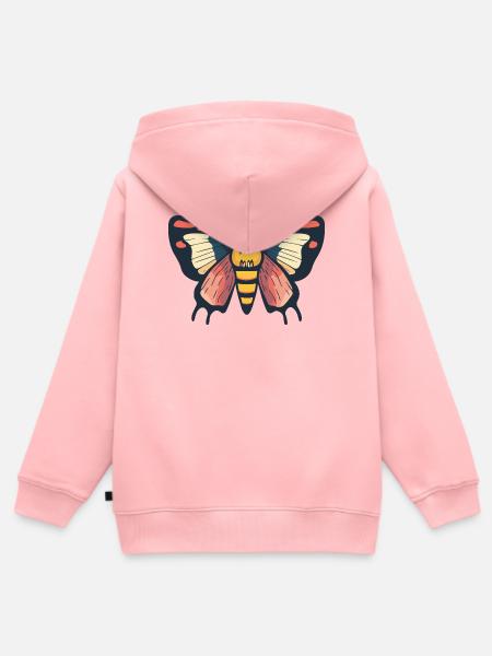 Schmetterling Halloween Comic Falter - Kinder Premium Organic Zip Hoodie - Rosa