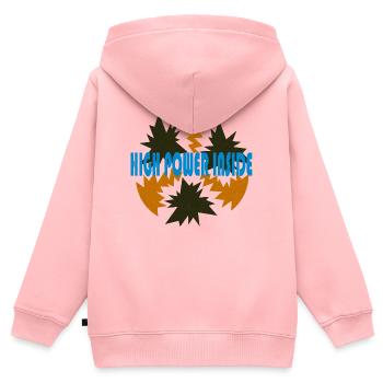 Hohe Leistung von Cean - Kinder Premium Organic Zip Hoodie - Rosa - Hinten - AI Model Kid Female (0cm)