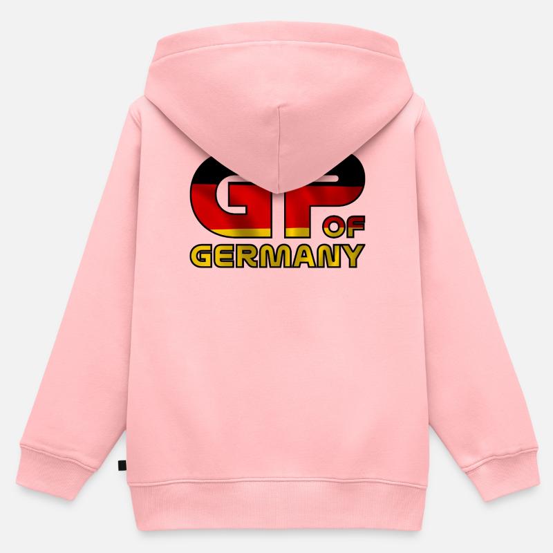 germany_gp - Sweat Premium à capuche zippé enfant bio - rose