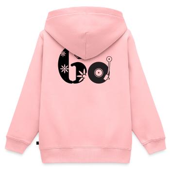 60er Sechzigster Sixties 60. - Kinder Premium Organic Zip Hoodie - Rosa - Hinten - AI Model Kid Female (0cm)