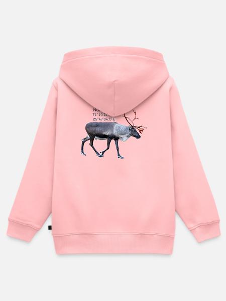 NORDKAP - Kinder Premium Organic Zip Hoodie - Rosa