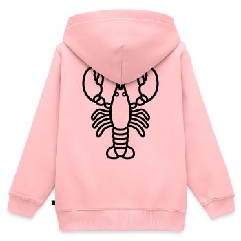 Hummer - Kinder Premium Organic Zip Hoodie - Rosa - Hinten - AI Model Kid Female (0cm)