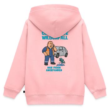 Chief: Wildlife accident with fish - Kids Premium Organic Zip-up Hoodie - rose - Back - AI Model Kid Female (0cm)