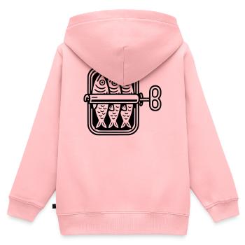 Sardines can - Kids Premium Organic Zip-up Hoodie - rose - Back - AI Model Kid Female (0cm)