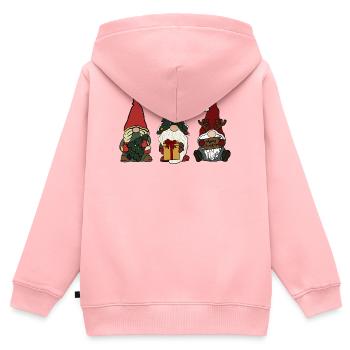 Wichtel  - Kinder Premium Organic Zip Hoodie - Rosa - Hinten - AI Model Kid Female (0cm)