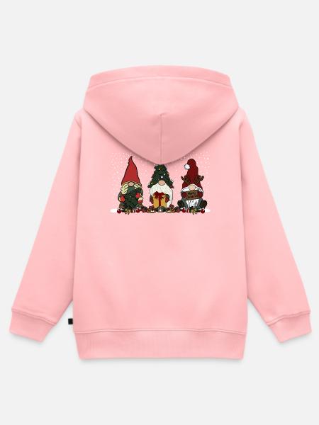 Wichtel - Kinder Premium Organic Zip Hoodie - Rosa