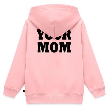 Your mom - Kinder Premium Organic Zip Hoodie - Rosa - Hinten - AI Model Kid Female (0cm)