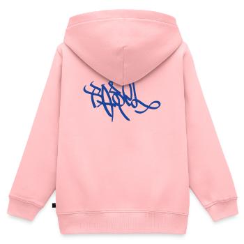 Basel Street Art Souvenir - Kinder Premium Organic Zip Hoodie - Rosa - Hinten - AI Model Kid Female (0cm)