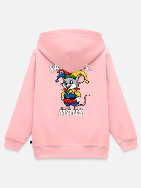 FASCHINGS MAUS - Kinder Premium Organic Zip Hoodie - Rosa