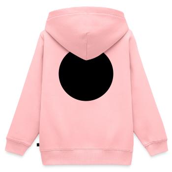 Cercle - Sweat Premium à capuche zippé enfant bio - rose - Dos - AI Model Kid Female (0cm)