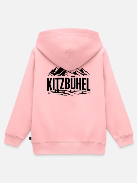 Kitzbühel - Souvenir Design - Kinder Premium Organic Zip Hoodie - Rosa