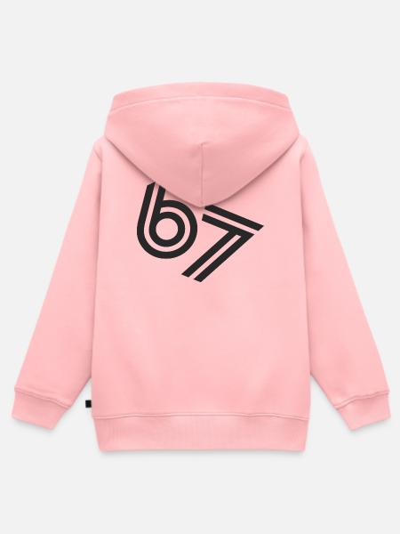 SIX SEVEN - Kinder Premium Organic Zip Hoodie - Rosa