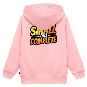 Klein, aber fein - Kinder Premium Organic Zip Hoodie - Rosa - Hinten - AI Model Kid Female (0cm)