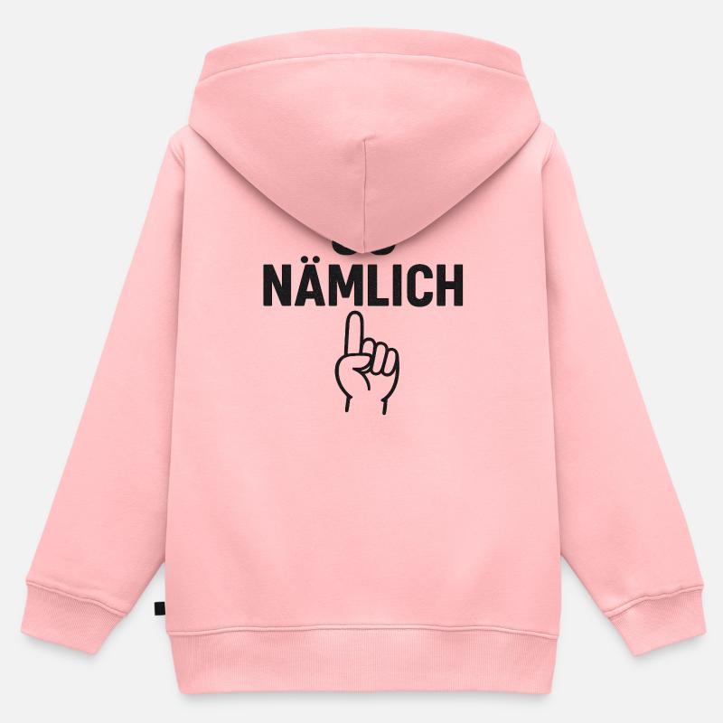 C’EST COMME ÇA - Sweat Premium à capuche zippé enfant bio - rose