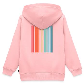 Mein Name ist Barbara - Kinder Premium Organic Zip Hoodie - Rosa - Hinten - AI Model Kid Female (0cm)