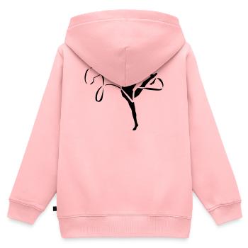 Gymnastics Band - Kids Premium Organic Zip-up Hoodie - rose - Back - AI Model Kid Female (0cm)