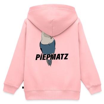 Birdie - Kids Premium Organic Zip-up Hoodie - rose - Back - AI Model Kid Female (0cm)