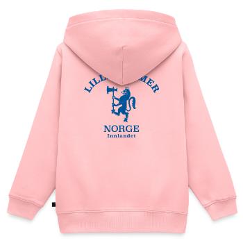 Lillehammer Norway Norwegen - Kinder Premium Organic Zip Hoodie - Rosa - Hinten - AI Model Kid Female (0cm)