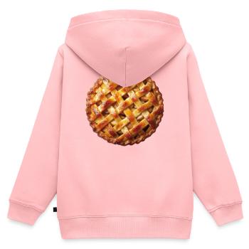 Apple Pie Apfelkuchen - Kinder Premium Organic Zip Hoodie - Rosa - Hinten - AI Model Kid Female (0cm)