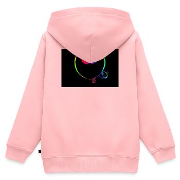 Trickster Too süßes Poster - Kinder Premium Organic Zip Hoodie - Rosa - Hinten - AI Model Kid Female (0cm)
