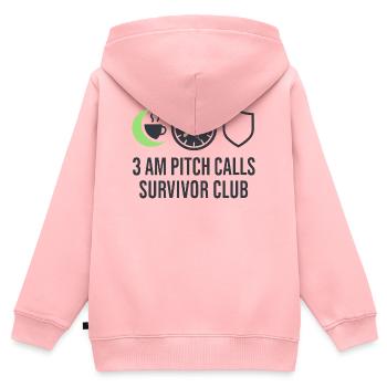 Startup-gründer Survivor Burnout Recover - Kinder Premium Organic Zip Hoodie - Rosa - Hinten - AI Model Kid Female (0cm)