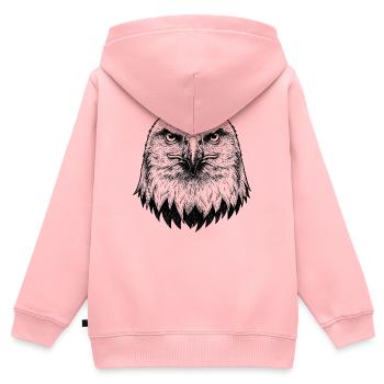 Aigle - Sweat Premium à capuche zippé enfant bio - rose - Dos - AI Model Kid Female (0cm)