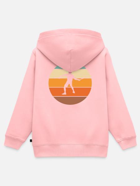 Tennis - Kinder Premium Organic Zip Hoodie - Rosa