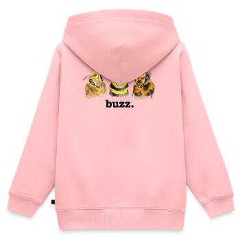 Bourdonnement des abeilles – Bourdonnement drôle pour les amateurs d’abeilles - Sweat Premium à capuche zippé enfant bio - rose - Dos - AI Model Kid Female (0cm)