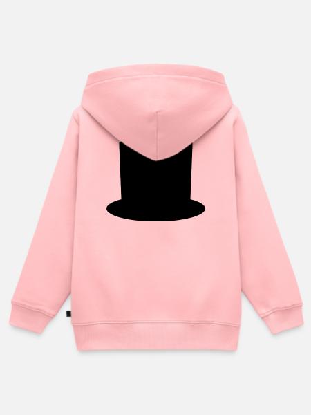 Zylinder - Kinder Premium Organic Zip Hoodie - Rosa