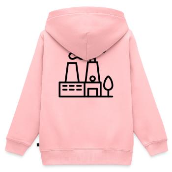 Eco-friendly factory - Kids Premium Organic Zip-up Hoodie - rose - Back - AI Model Kid Female (0cm)