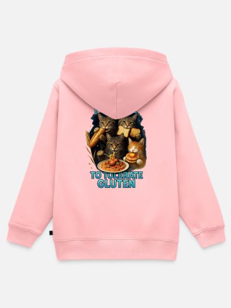 Gluten Glutenunverträglichkeit Geschenk - Kinder Premium Organic Zip Hoodie - Rosa