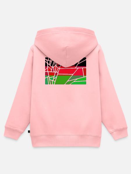 Malawi Malawi - Kinder Premium Organic Zip Hoodie - Rosa