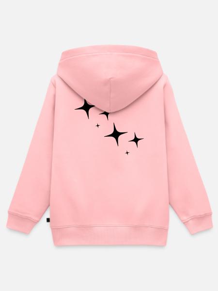 Funkeln - Sterne - Zeichen - Kinder Premium Organic Zip Hoodie - Rosa